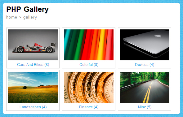 PHP Gallery 1.0.1 full